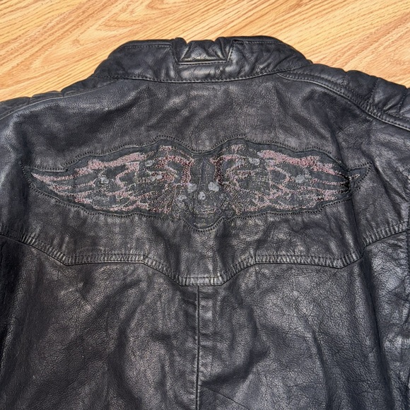 Harley Davidson Thornton Buffed Leather Jacket Size XL - Picture 6 of 13